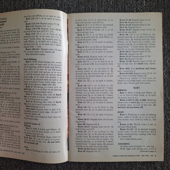 Annies‎ Crochet Newsletter 1991 Afghan Needle Work No 48 Crafts Goose Lace Doily - Picture 8 of 10